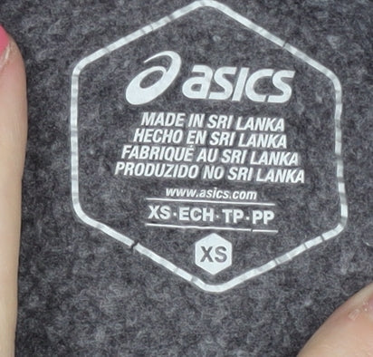 Asics Unisex Grey Full Zip Hoodie XS Running