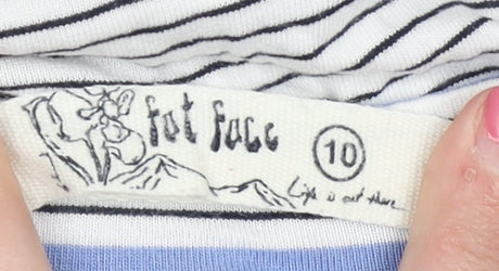 Fat Face Women's Multicolour Size 10 Striped Dress