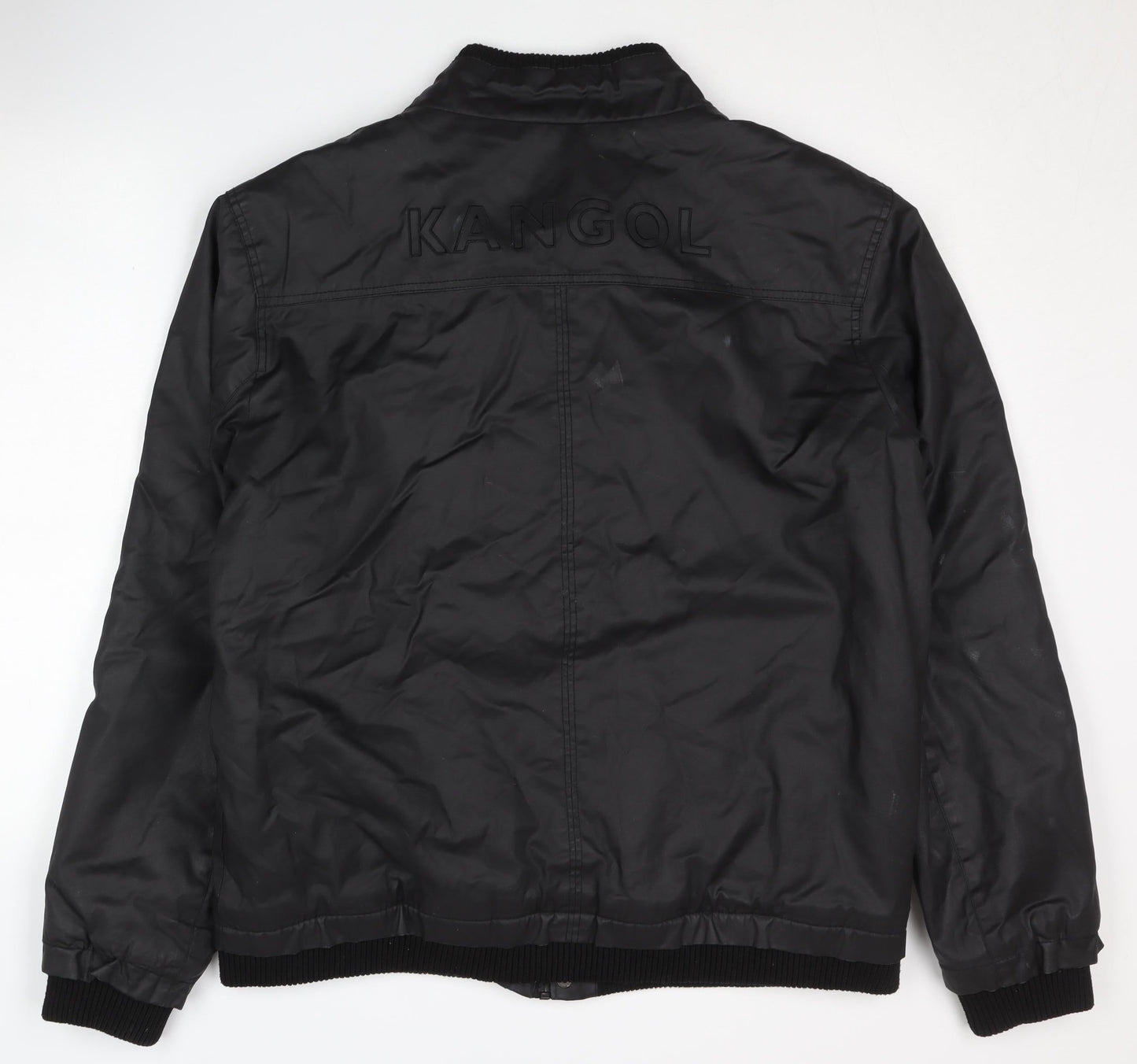 Kangol Men's Black L Basic Jacket, Cotton, Casual