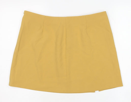Uniqlo Women's Yellow Pencil Skirt XL