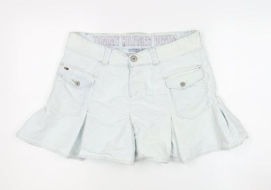 Tommy Hilfiger Women's White Pleated Short Skirt