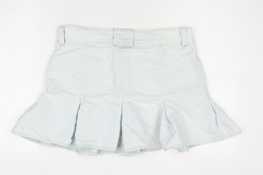 Tommy Hilfiger Women's White Pleated Short Skirt