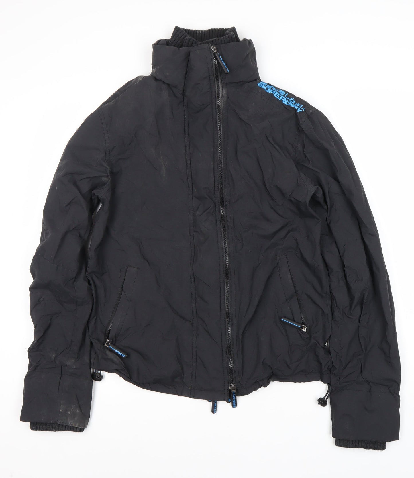 Superdry Men's Black Jacket - M, Full Zip, Casual