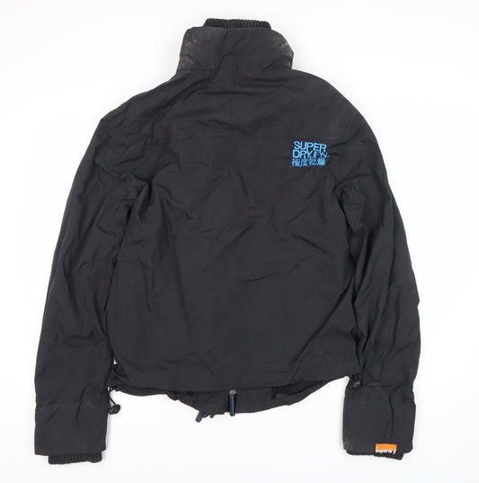 Superdry Men's Black Jacket - M, Full Zip, Casual