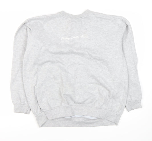 PrettyLittleThing Grey Women's Sweatshirt S