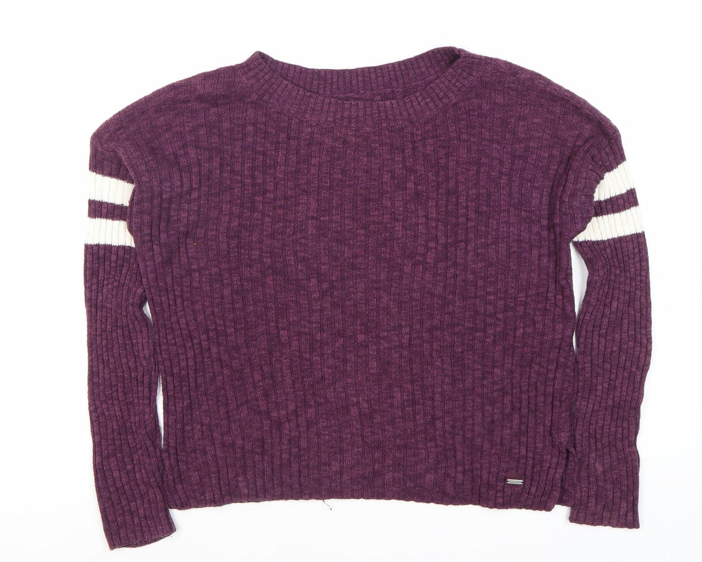 Hollister Women's Purple Pullover Jumper S