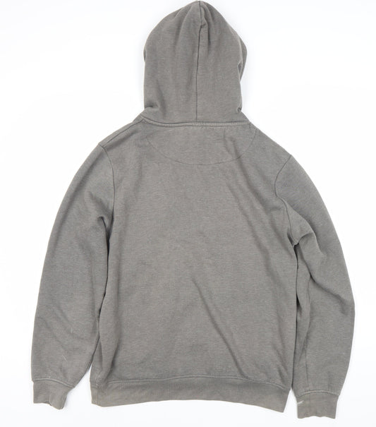 Kappa Men's Grey Pullover Hoodie Medium