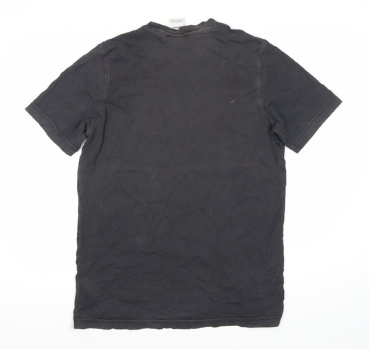 Adidas Men's Black M Logo Crew Neck T-Shirt