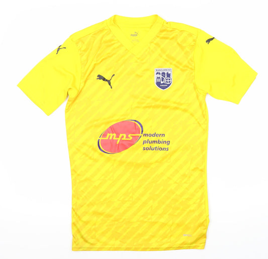 Puma Men's Yellow Football Jersey Size S