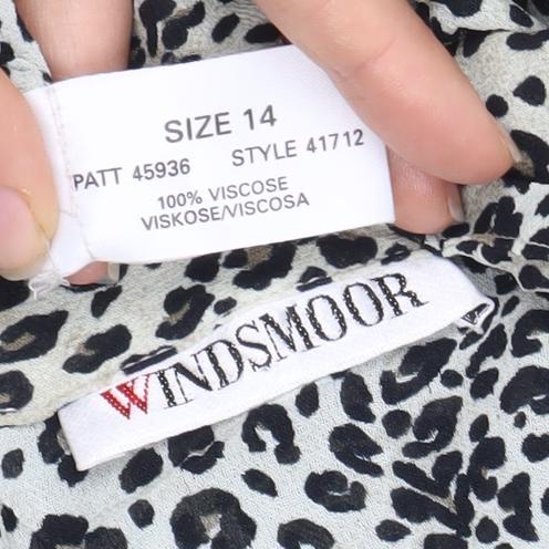 Womens UK Size 14 Windsmoor Multicoloured Viscose Blouse