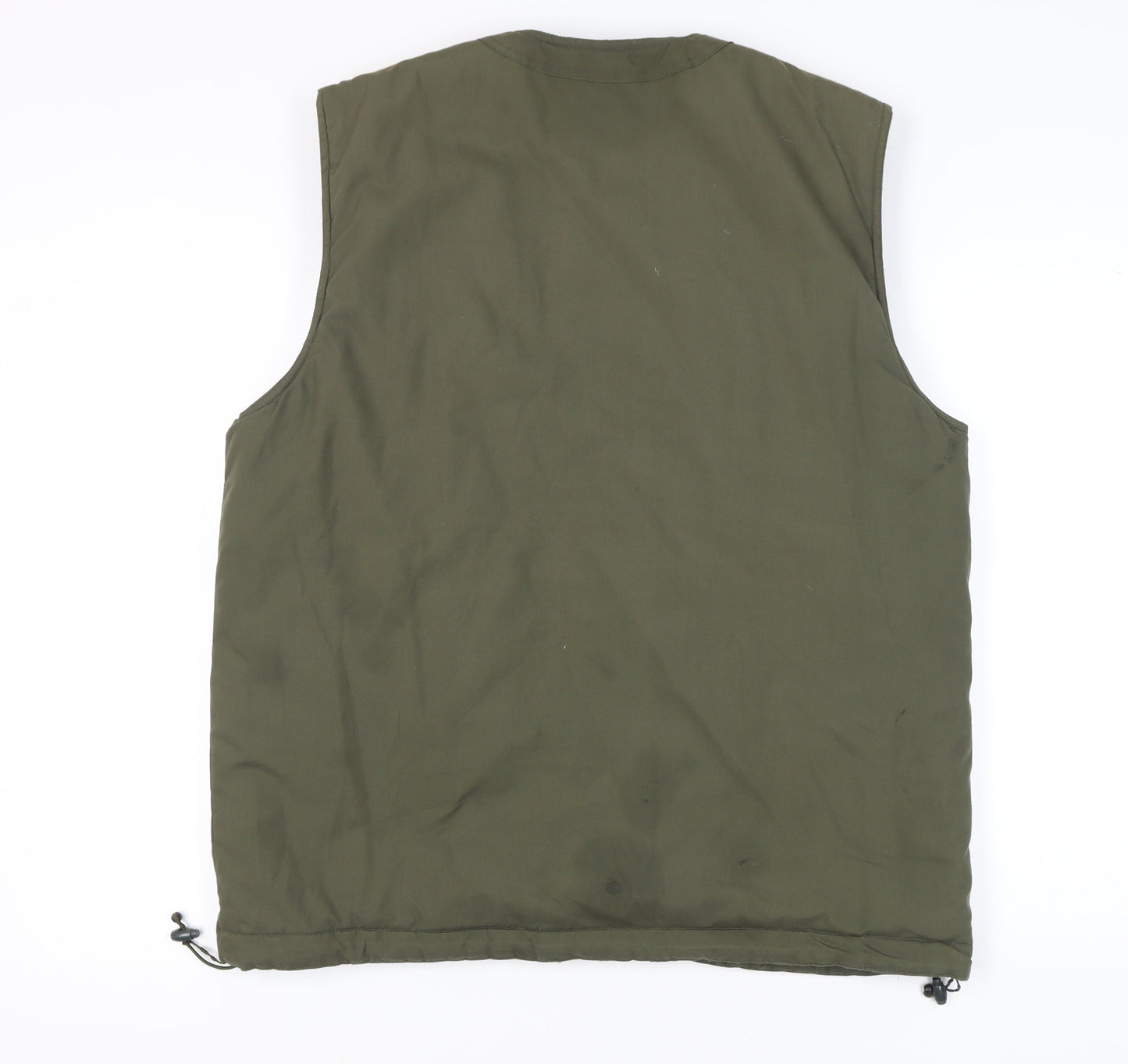 Champion Men's Green Waistcoat L Casual Zip Pockets