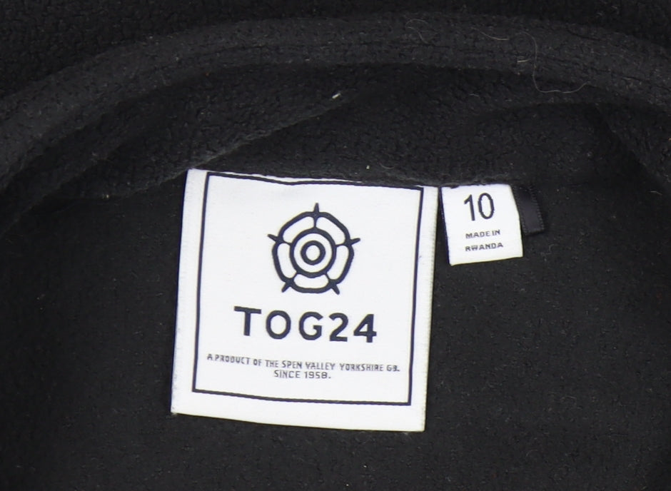 TOG24 Women's Black Basic Jacket Size 10 - Full Zip