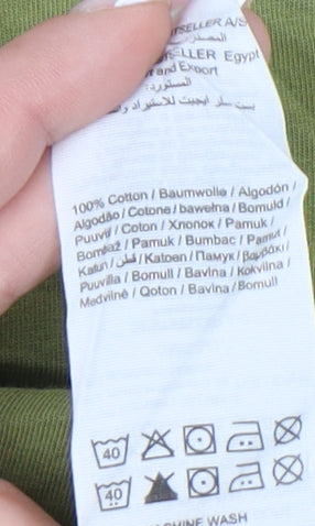 Jack & Jones Men's Green Graphic T-Shirt XL