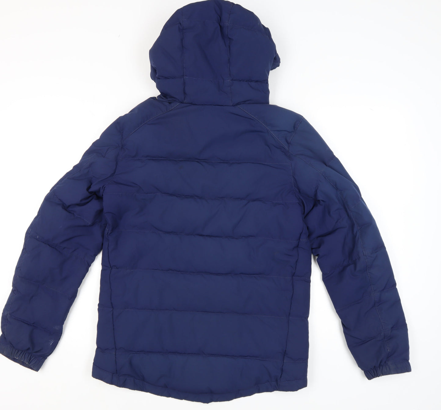 Nike Men's Blue Hooded Puffer Jacket Size S