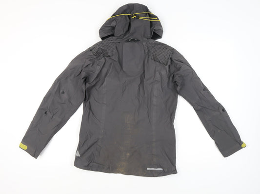 Haglöfs Women's Grey Rain Jacket Hooded Size 8