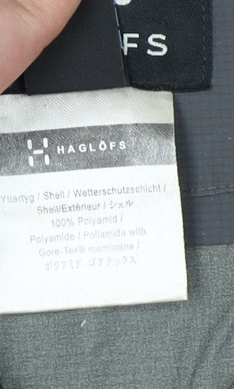 Haglöfs Women's Grey Rain Jacket Hooded Size 8