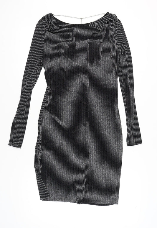 Michael Kors Women's Black Sheath Dress M