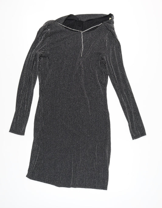 Michael Kors Women's Black Sheath Dress M