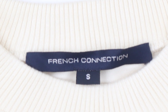 French Connection Women's Ivory Puff Sleeve Blouse Size S