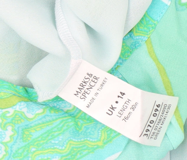 Marks and Spencer Women's Green A-Line Dress