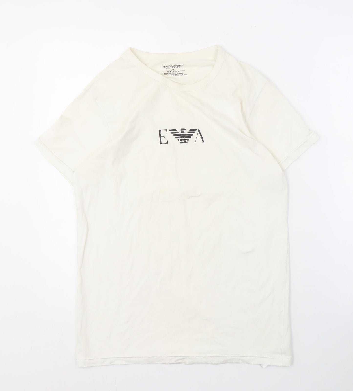 Emporio Armani Men's White Logo T-Shirt M