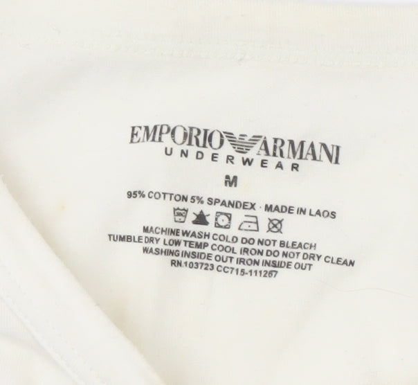 Emporio Armani Men's White Logo T-Shirt M