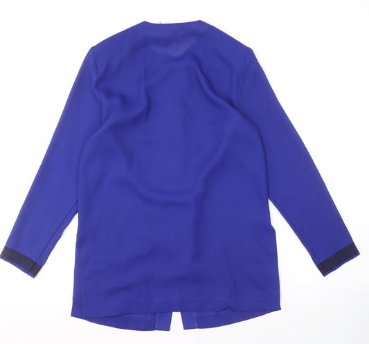 Womens UK Size 10 Alexon Blue Polyester Blouse