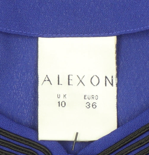 Alexon Women's Blue Button-Front Long Sleeve Jacket