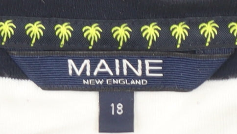 Maine New England Women's Multicoloured Striped T-Shirt