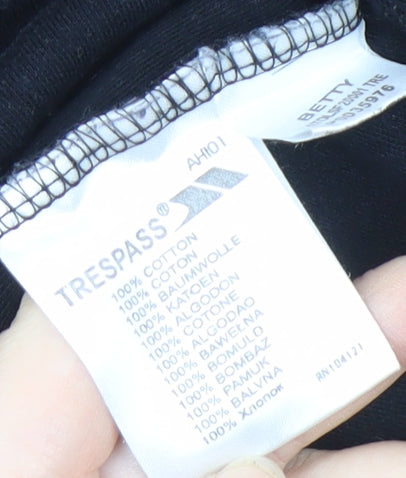 Trespass Women's Black Polka Dot Sweatshirt XL