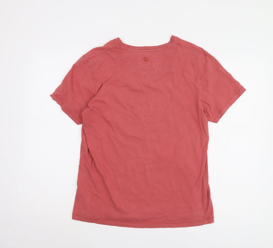 Fat Face Men's Red Biker Graphic T-Shirt Size S