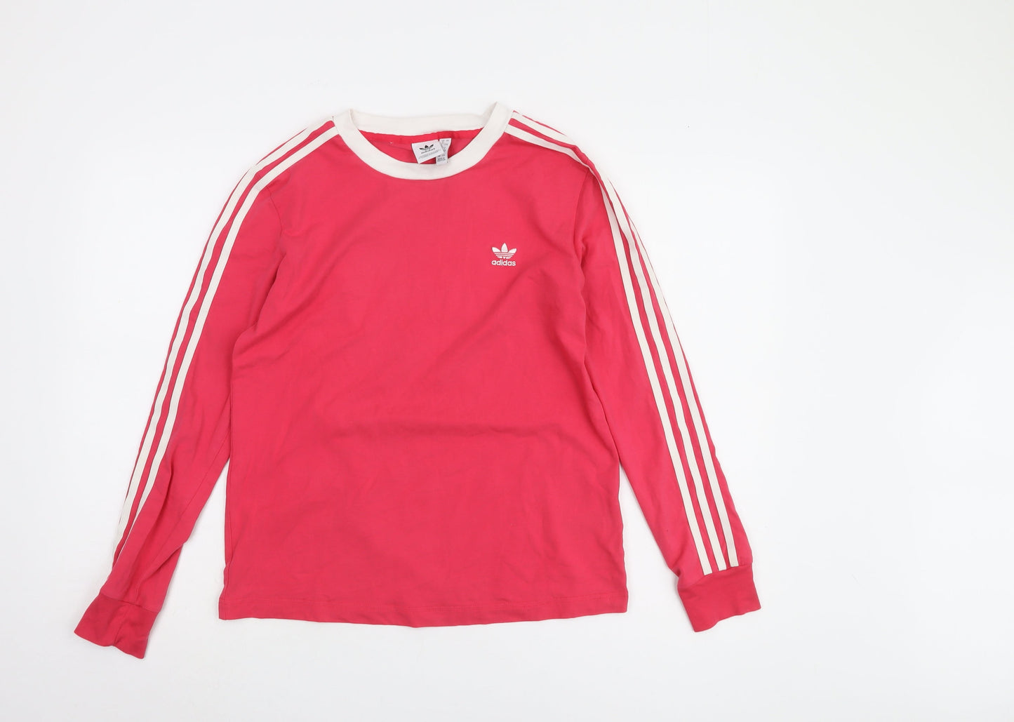 Adidas Women's Pink Long Sleeve Jersey T-Shirt Size 12