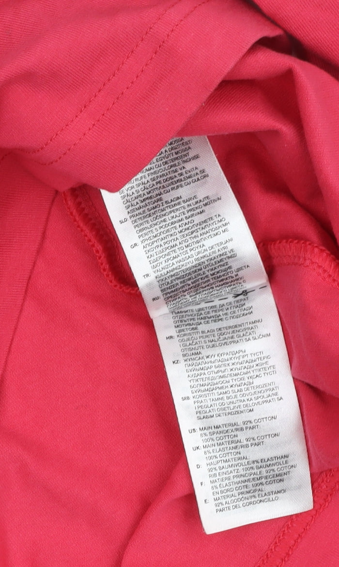 Adidas Women's Pink Long Sleeve Jersey T-Shirt Size 12