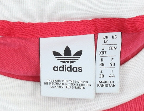 Adidas Women's Pink Long Sleeve Jersey T-Shirt Size 12