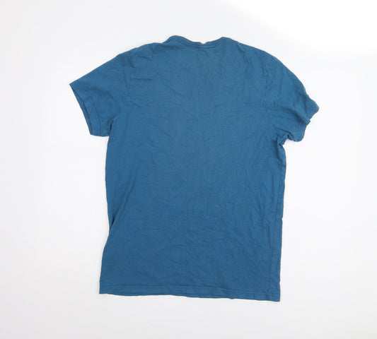 Jack Wills Blue Cotton T-Shirt Medium Classic Fit