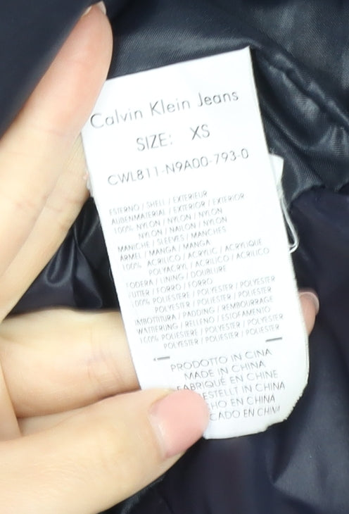 Calvin Klein Jeans Women's Black XS Puffer Jacket