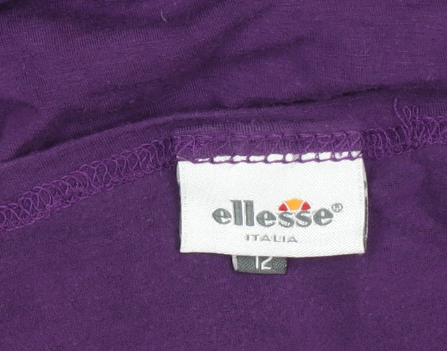 Ellesse Women’s Purple Viscose T-Shirt Size 12