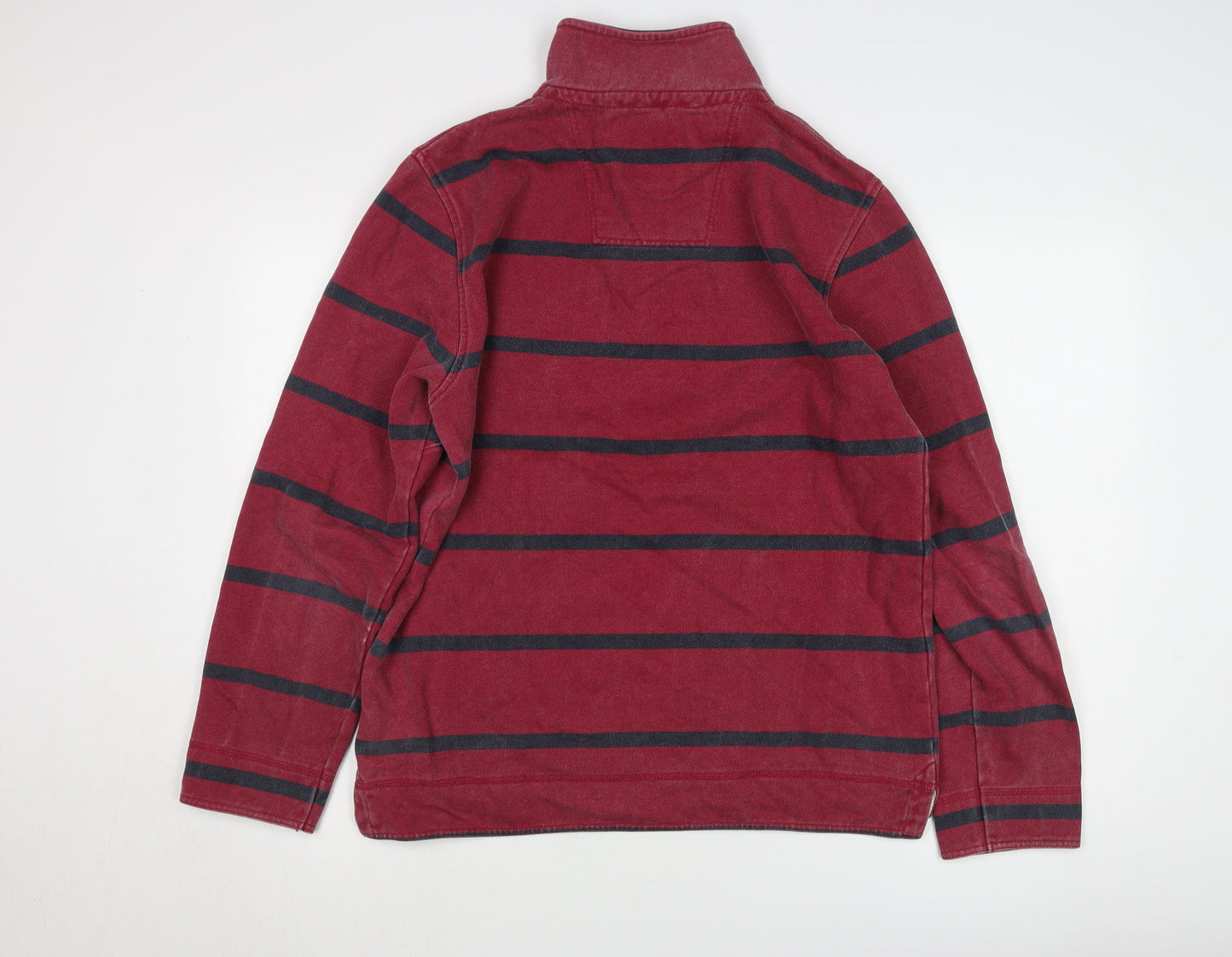 Crew Clothing Men's Red 1/4 Zip Sweatshirt, Size M
