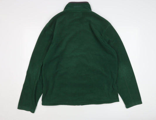 Regatta Men’s Green Fleece Jacket L Stand-Up Collar