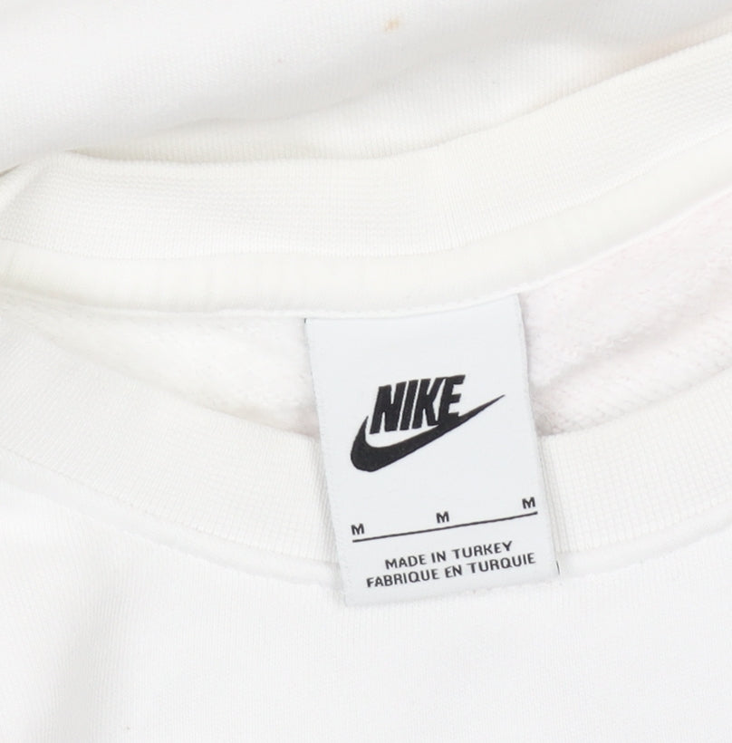 Nike Unisex White Pullover Sweatshirt M, Graphic