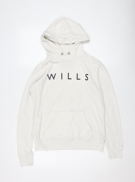 Jack Wills Women's White Pullover Hoodie Size 12