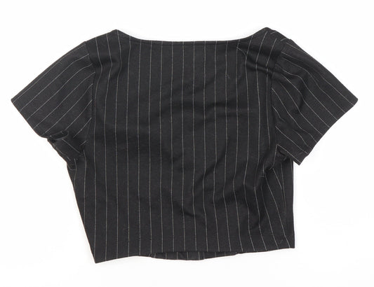 Hollister Women’s Black Cropped Blouse S