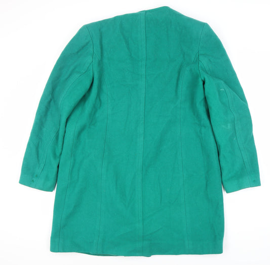 Womens UK Size 14 Alexon Green Wool Coat