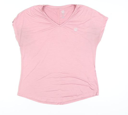 Dare 2B Women's Pink V-Neck Activewear Top Size 16
