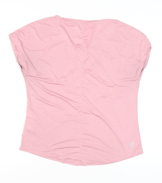 Dare 2B Women's Pink V-Neck Activewear Top Size 16