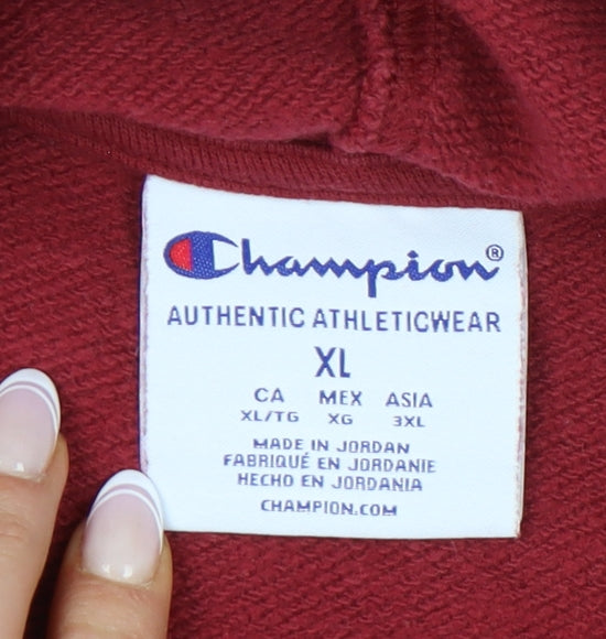 Champion Men's Red XL Pullover Hoodie University Style