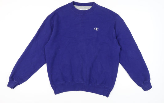 Mens UK M Regular Champion Blue Pullover Sweatshirt