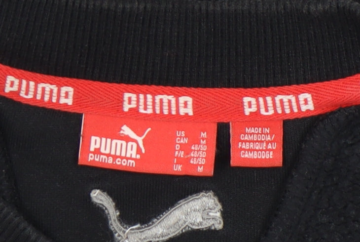 Puma Men's Black Graphic Pullover Sweatshirt M