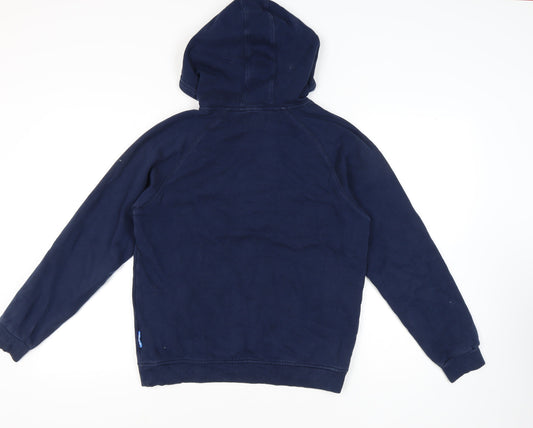 Adidas Men's Blue Pullover Hoodie in Size S