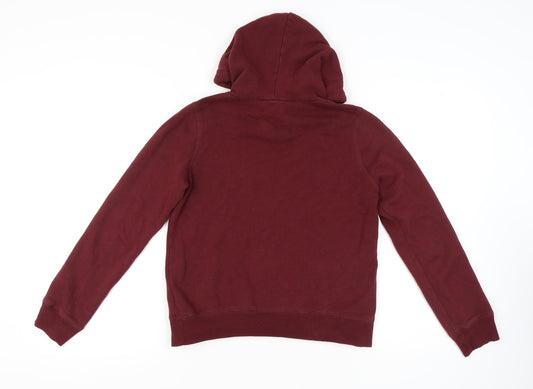 Hollister Women's Red Hoodie M - Casual College Style